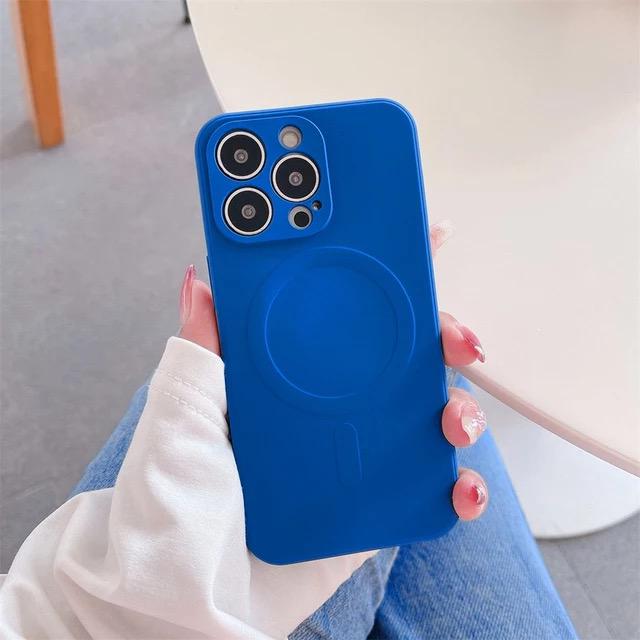 Silicone Magnetic Magsafe Mobile Cover case For iPhone 14 13 12 11 Pro max XR XS B-SPIN PTY LTD