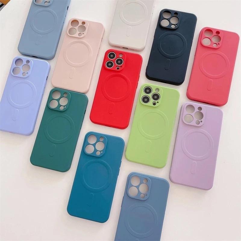Silicone Magnetic Magsafe Mobile Cover case For iPhone 14 13 12 11 Pro max XR XS B-SPIN PTY LTD