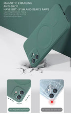 Silicone Magnetic Magsafe Mobile Cover case For iPhone 14 13 12 11 Pro max XR XS B-SPIN PTY LTD