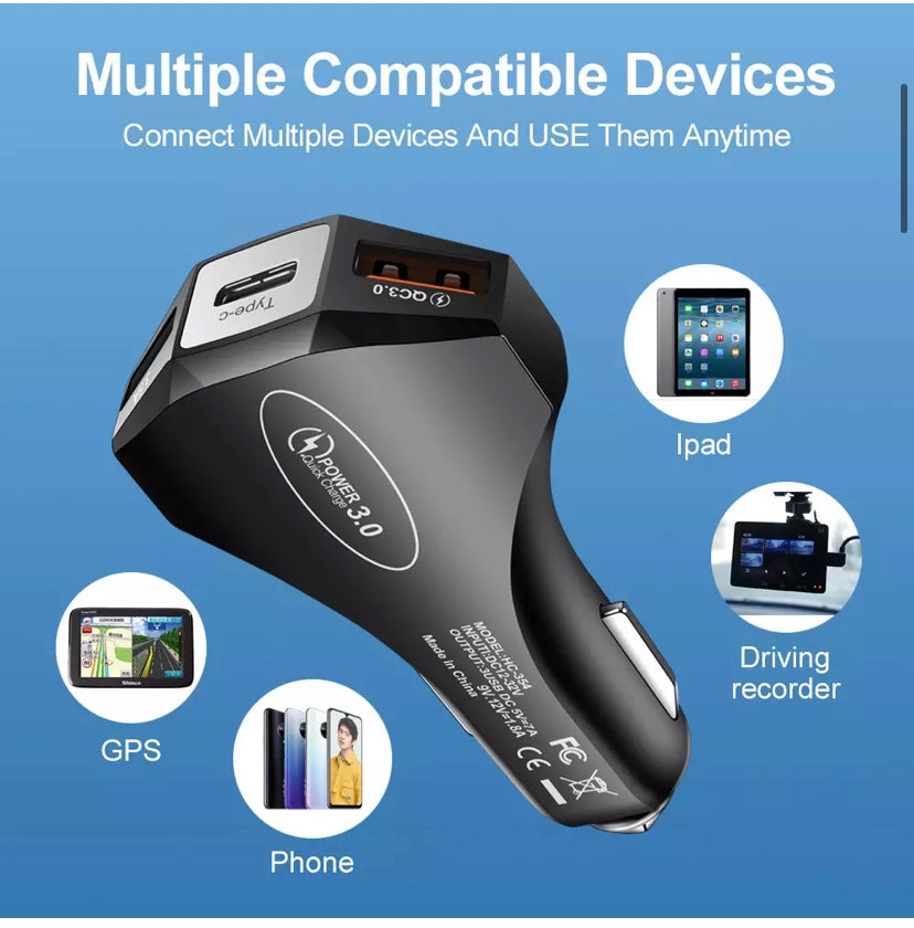 FAST CHARGING USB-C Car Charger for Apple iPhone 14 13 12 mini 11 Pro Max XS SE B-SPIN PTY LTD