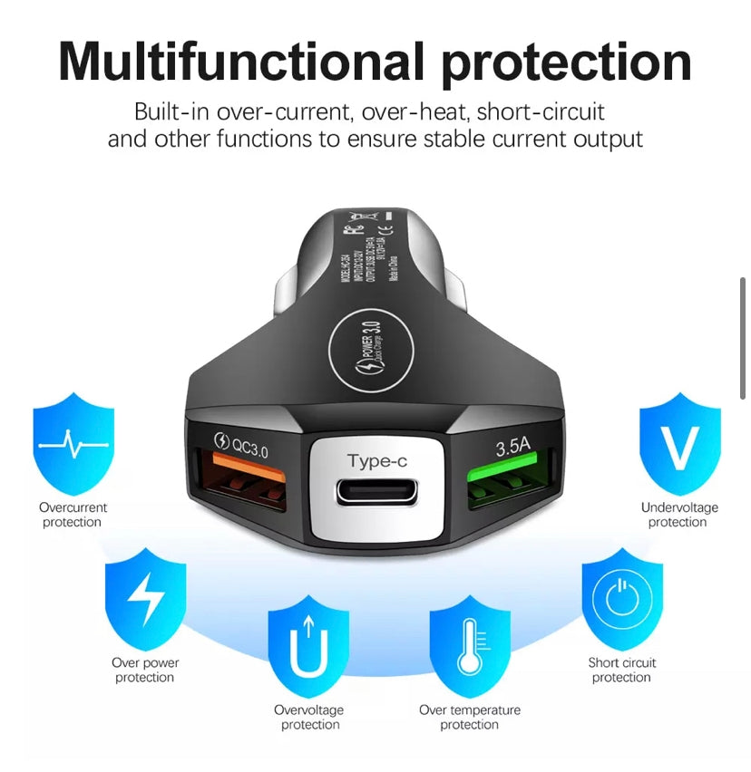 FAST CHARGING USB-C Car Charger for Apple iPhone 14 13 12 mini 11 Pro Max XS SE B-SPIN PTY LTD