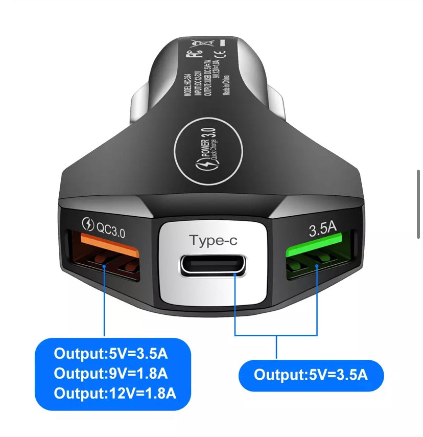FAST CHARGING USB-C Car Charger for Apple iPhone 14 13 12 mini 11 Pro Max XS SE B-SPIN PTY LTD