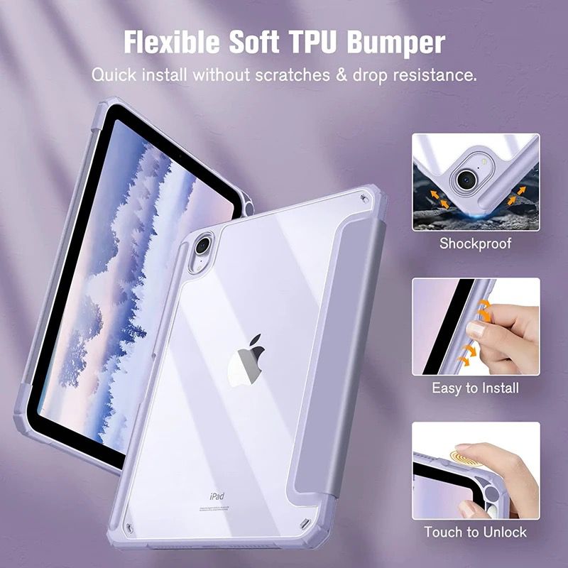 Shockproof Smart Cover Case for iPad 10th 9th 8th 7th 6th Gen Air 4 Pro 11 12.9" B-SPIN PTY LTD