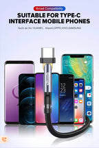 USB to Type C Charger 180° 3A Fast Charging Data Cable B-SPIN PTY LTD
