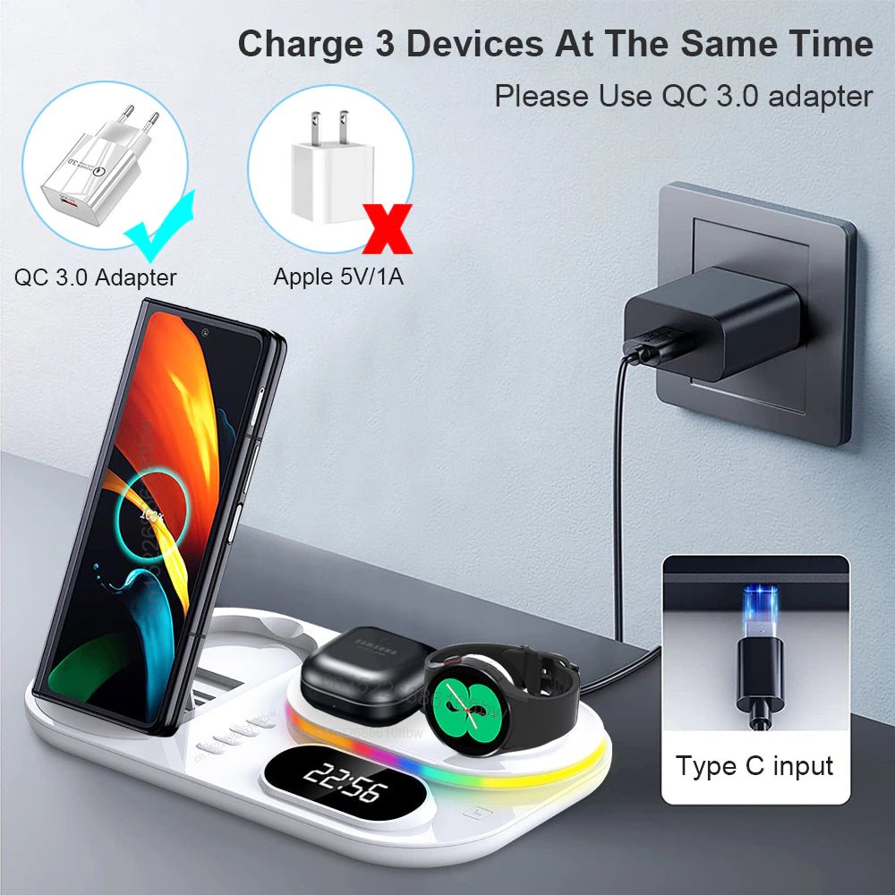 30W 4 in 1 Wireless Fast Charging Station for Samsung Galaxy Watch 5/Pro/4/3 B-SPIN PTY LTD