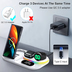 30W 4 in 1 Wireless Fast Charging Station for Samsung Galaxy Watch 5/Pro/4/3 B-SPIN PTY LTD