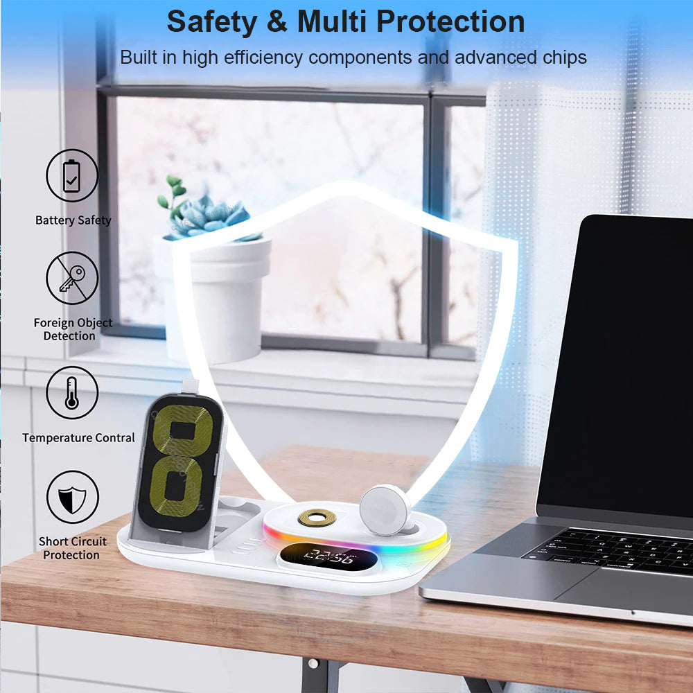 30W 4 in 1 Wireless Fast Charging Station for Samsung Galaxy Watch 5/Pro/4/3 B-SPIN PTY LTD