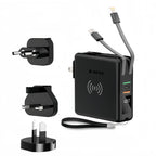 Universal Travel Powerpack Adapter 5 in 1 PD 20W 10000mAH - Mobile Accessories B-SPIN
