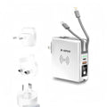 Universal Travel Powerpack Adapter 5 in 1 PD 20W 10000mAH - Mobile Accessories B-SPIN