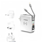 Universal Travel Powerpack Adapter 5 in 1 PD 20W 10000mAH - Mobile Accessories B-SPIN
