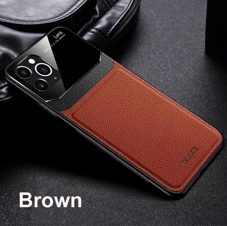 Protective Slim PU Leather Shockproof mobile Case For iPhone