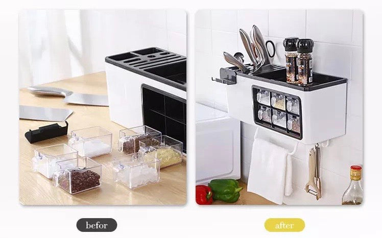 Multifunctional Spice Box Rack Seasoning Bottle Storage Box B-SPIN PTY LTD
