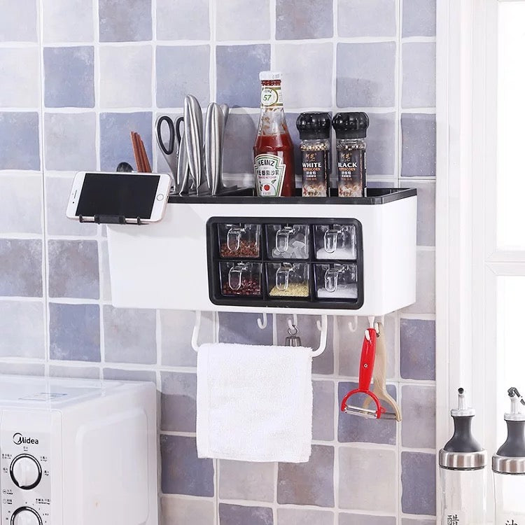 Multifunctional Spice Box Rack Seasoning Bottle Storage Box B-SPIN PTY LTD