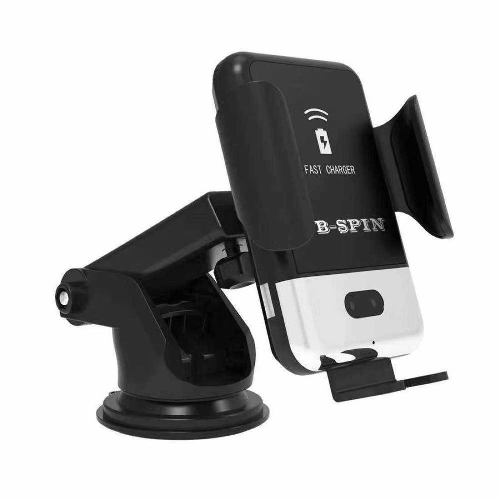 Qi Fast Wireless Charger Car Mount iPhone Holder Automatic B-SPIN PTY LTD