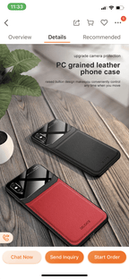 Protective Slim PU Leather Shockproof mobile Case For iPhone