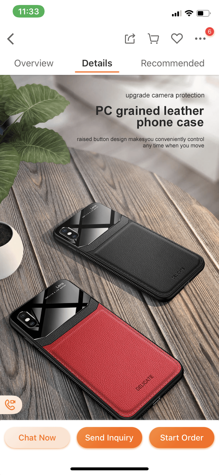 Protective Slim PU Leather Shockproof mobile Case For iPhone