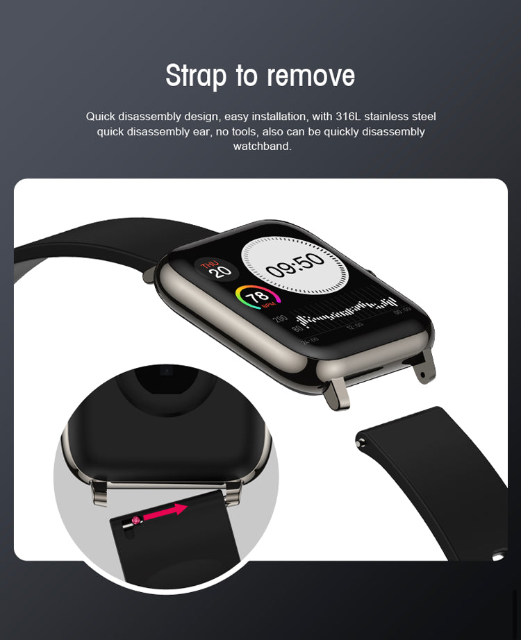 Smart Watch Bluetooth Heart Rate BP Fitness Tracker For iOS Android B-SPIN PTY LTD