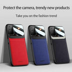 Luxury Protective Hybrid PU Leather Luxury Phone Case Samsung S10 S20 S21 Ultra Plus