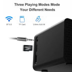 Wireless Charging Station LED Digital Alarm Clock FM Bluetooth Speaker All in 1