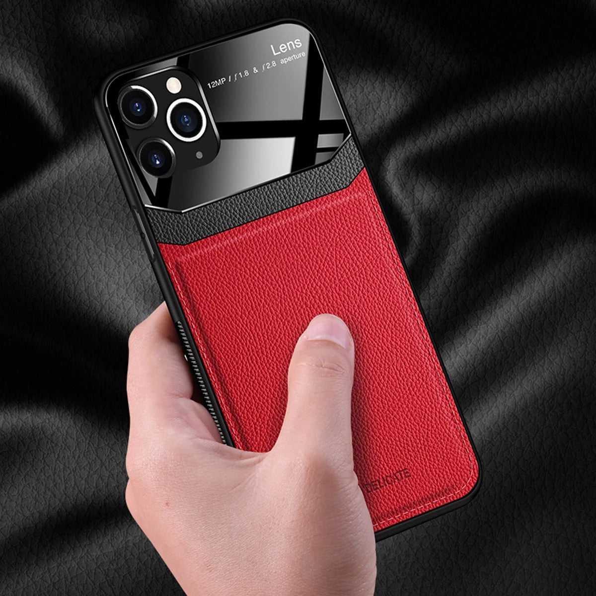 Protective Slim PU Leather Shockproof mobile Case For iPhone