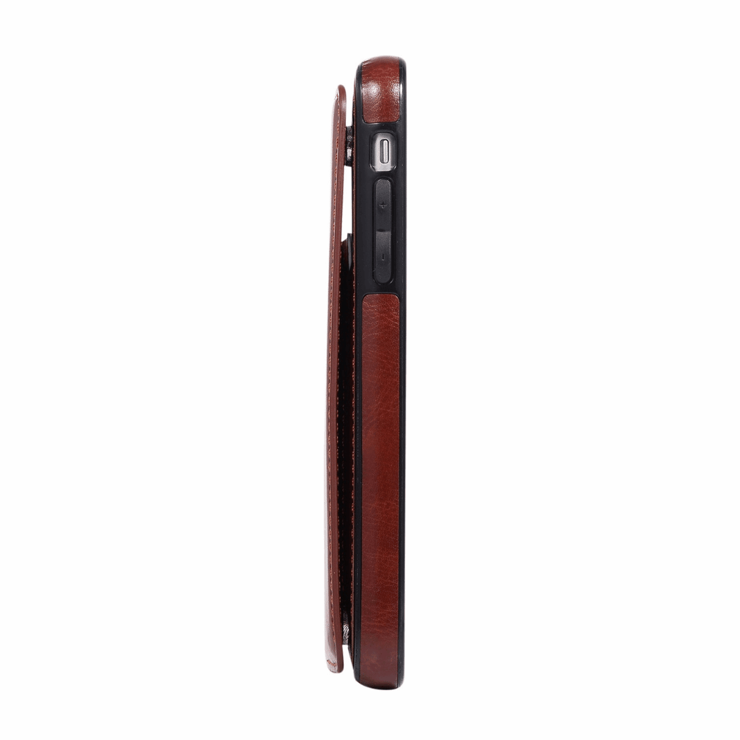 Leather Mobile Phone Wallet Card Holder Flip Cover Iphone and Samsung