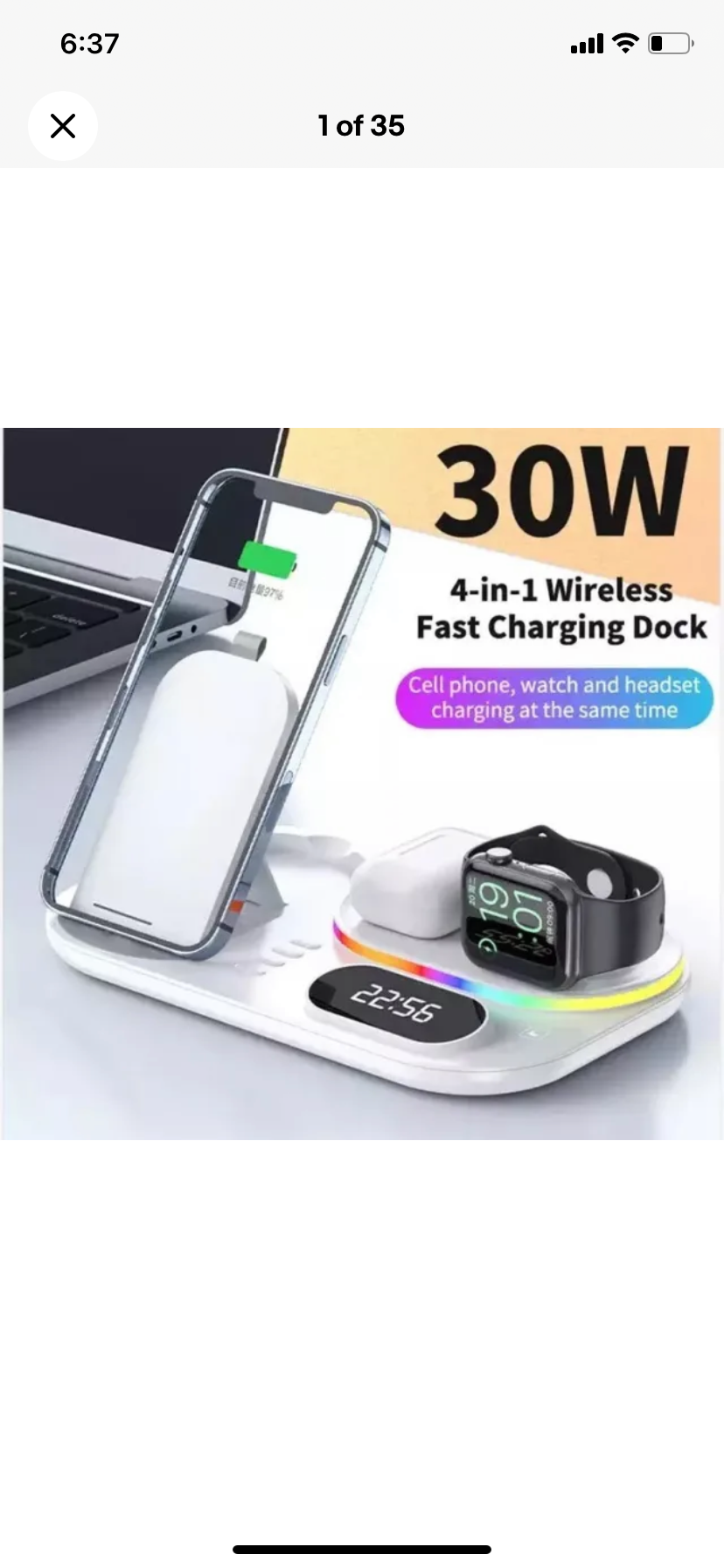 4 in 1 Wireless Fast Charger Dock Charging Station 30W   For iphone 14 13 Samsung B-SPIN PTY LTD