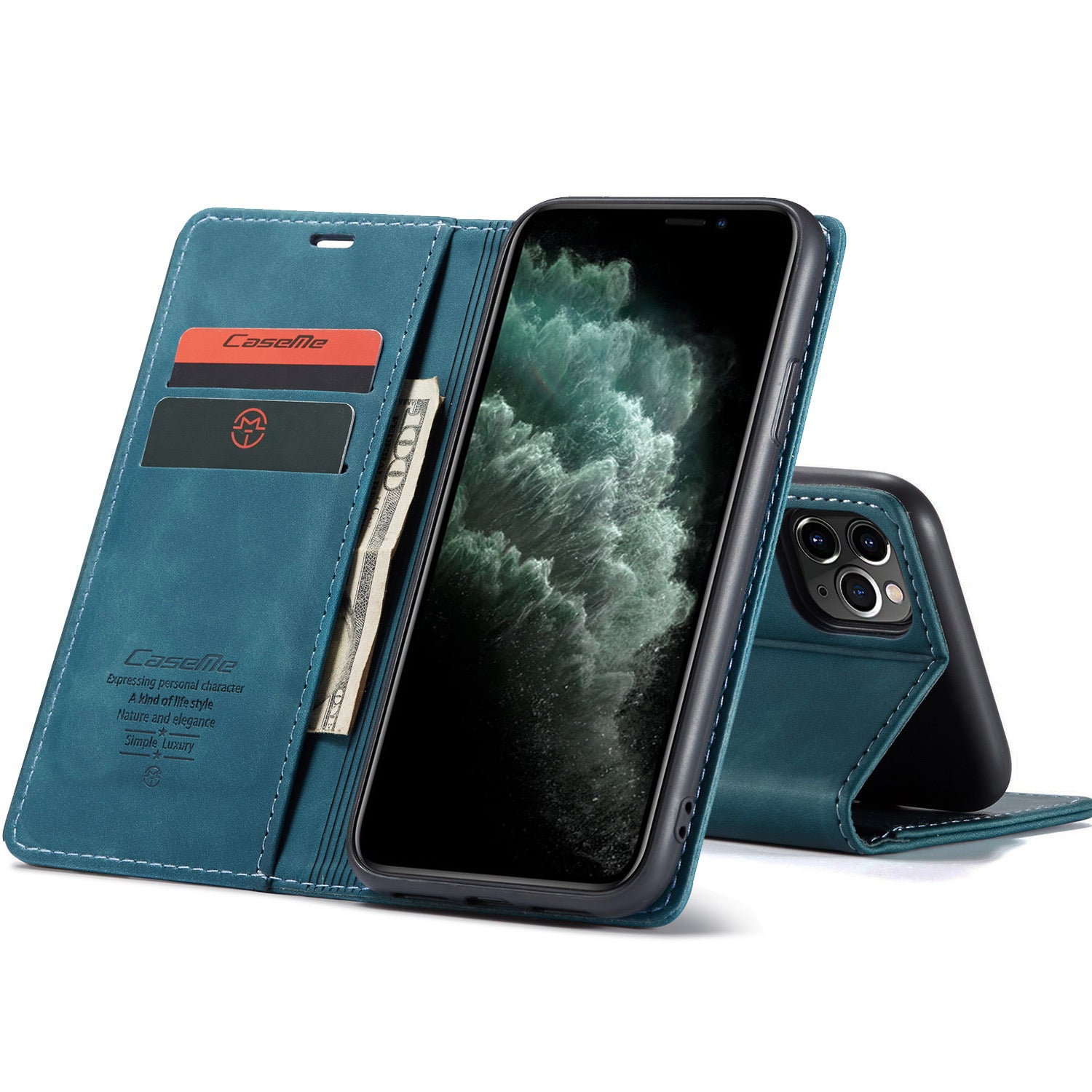 Flip Leather Wallet Case Shockproof For Apple iPhone XR 11 12 13 Pro Max Mini B-SPIN PTY LTD