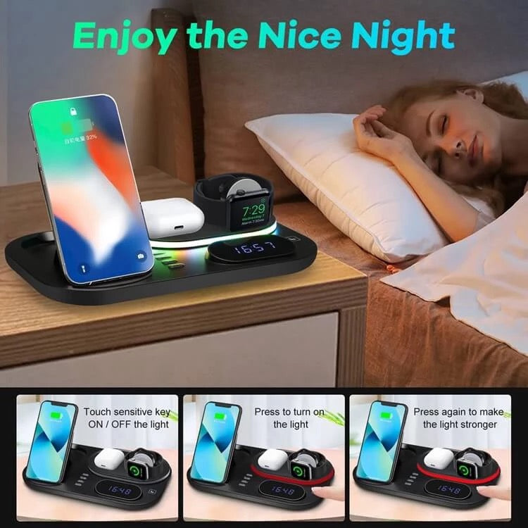 4 in 1 Wireless Fast Charger Dock Charging Station 30W   For iphone 14 13 Samsung B-SPIN PTY LTD