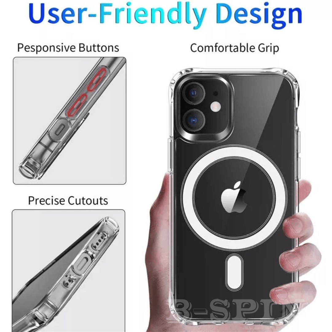 MagSafe Shockproof Magnetic Transparent Case Cover For iPhone  Series B-SPIN PTY LTD