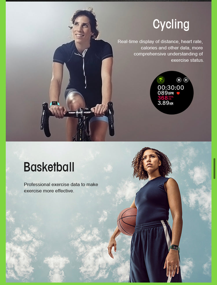 Smart Watch Bluetooth Heart Rate BP Fitness Tracker For iOS Android B-SPIN PTY LTD