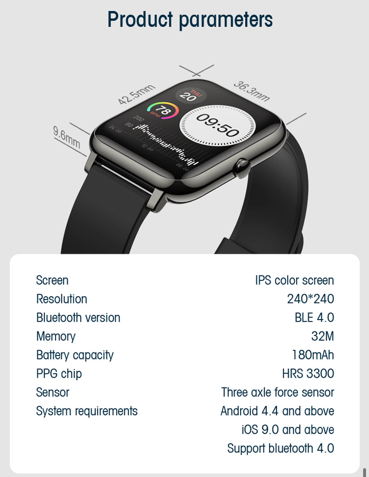 Smart Watch Bluetooth Heart Rate BP  Fitness Tracker For iOS Android B-SPIN PTY LTD