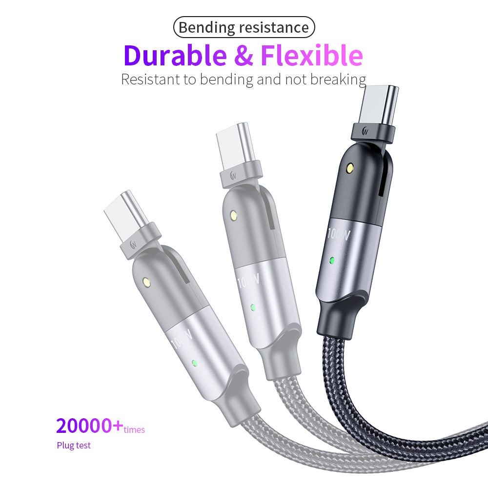 Type C - C Cable Charge Quick Charging Data Fast Charger Braided Cable B-SPIN PTY LTD