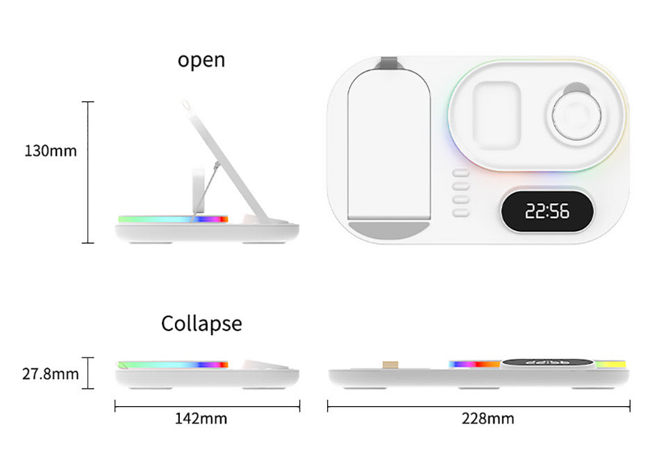 4 in 1 Wireless Fast Charger Dock Charging Station 30W   For iphone 14 13 Samsung B-SPIN PTY LTD