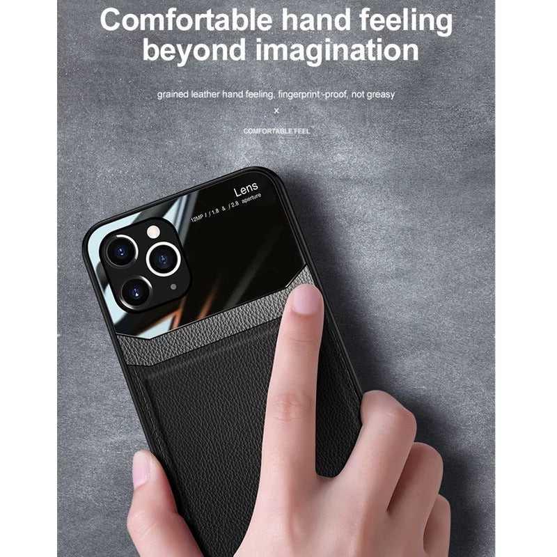 Protective Slim PU Leather Shockproof mobile Case For iPhone