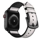 Genuine Leather Silicone Band Strap for Apple iWatch Series  38/45mm B-SPIN PTY LTD