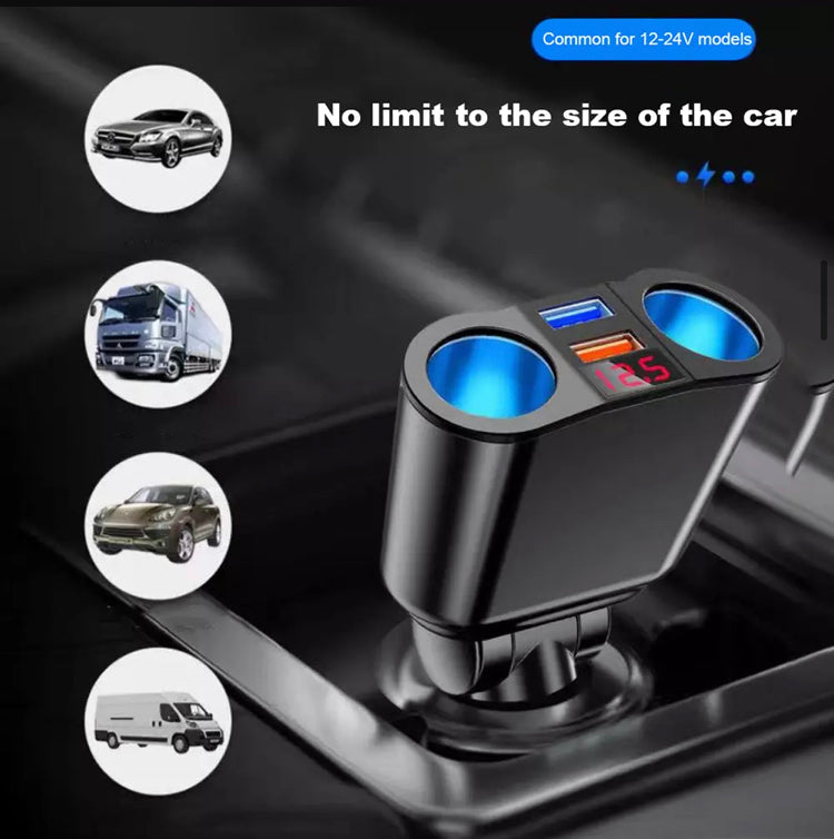 Car Charger Cigarette Lighter Double Power Adapter Socket Splitter B-SPIN PTY LTD