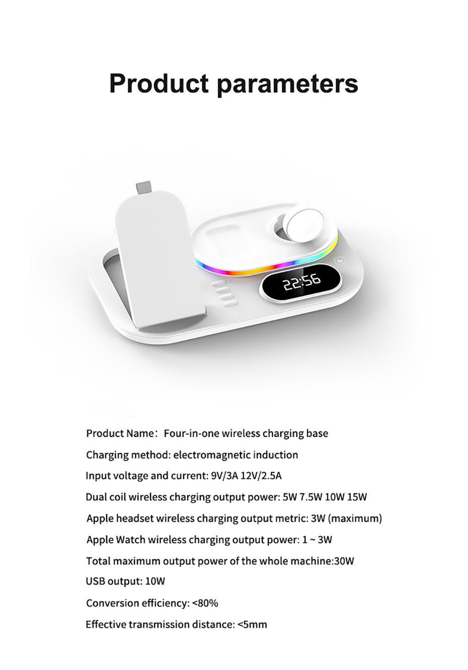 4 in 1 Wireless Fast Charger Dock Charging Station 30W   For iphone 14 13 Samsung B-SPIN PTY LTD