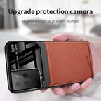 Luxury Protective Hybrid PU Leather Luxury Phone Case Samsung S10 S20 S21 Ultra Plus
