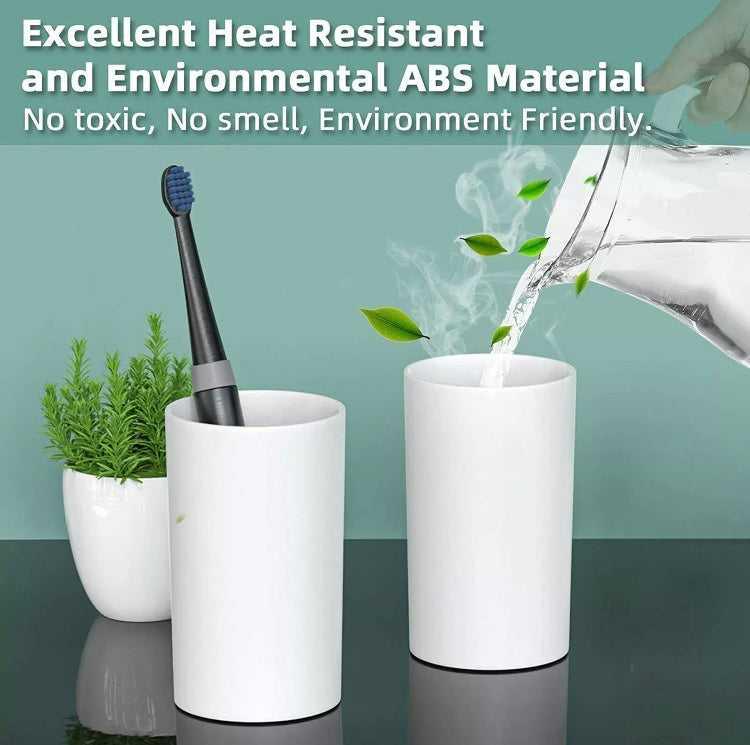 Magnetic 2 Cups Bathroom Toothbrush Holder Storage Rack Toothpaste Dispenser B-SPIN