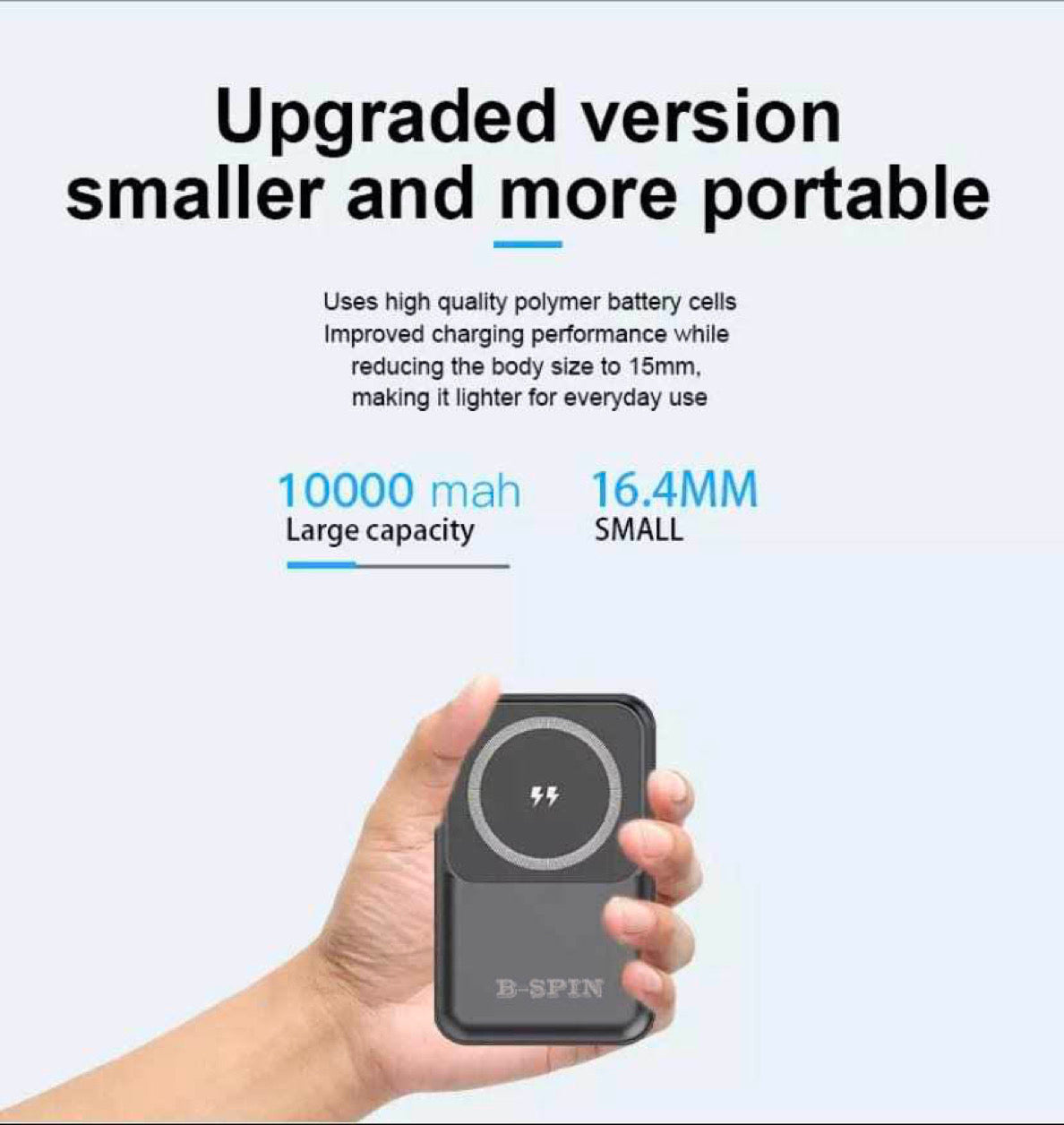 Wireless Power Bank Fast Charger Magnetic  For iPhone Magsafe 14 13 12 pro 10000mAh B-SPIN PTY LTD