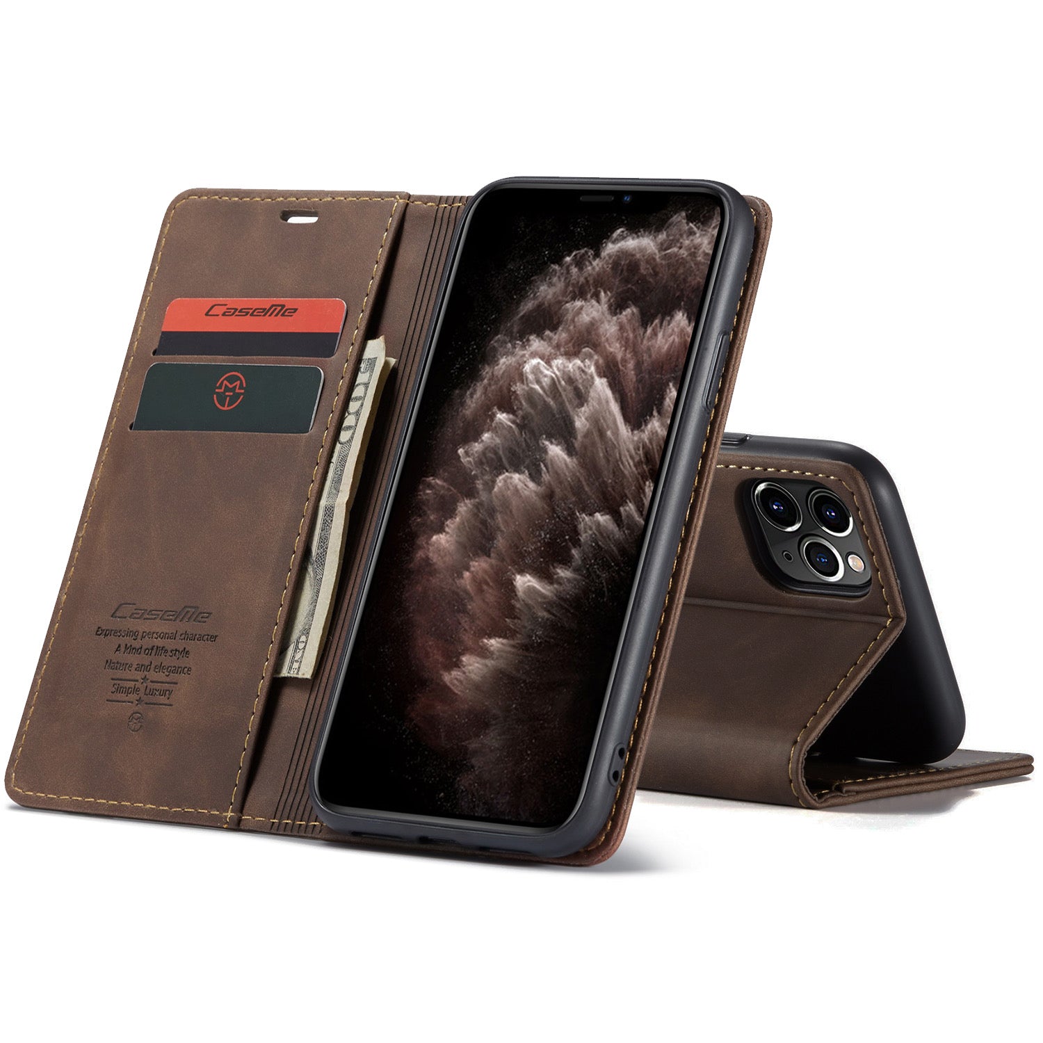 Flip Leather Wallet Case Shockproof For Apple iPhone XR 11 12 13 Pro Max Mini B-SPIN PTY LTD