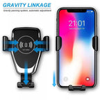 Fast Charger With Qi Wireless Car Holder Gravity Mount Universal Compatibility