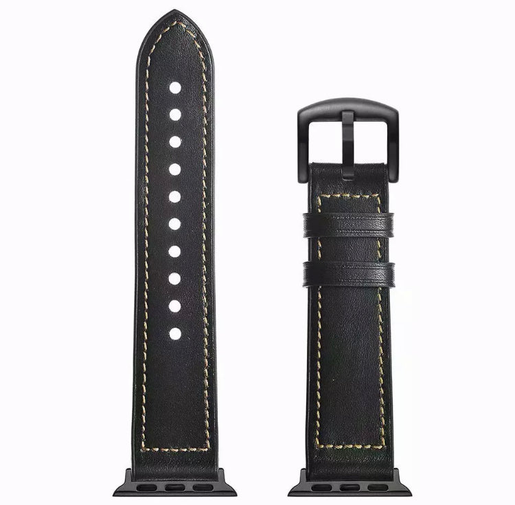 Genuine Leather Silicone Band Strap for Apple iWatch Series  38/45mm B-SPIN PTY LTD