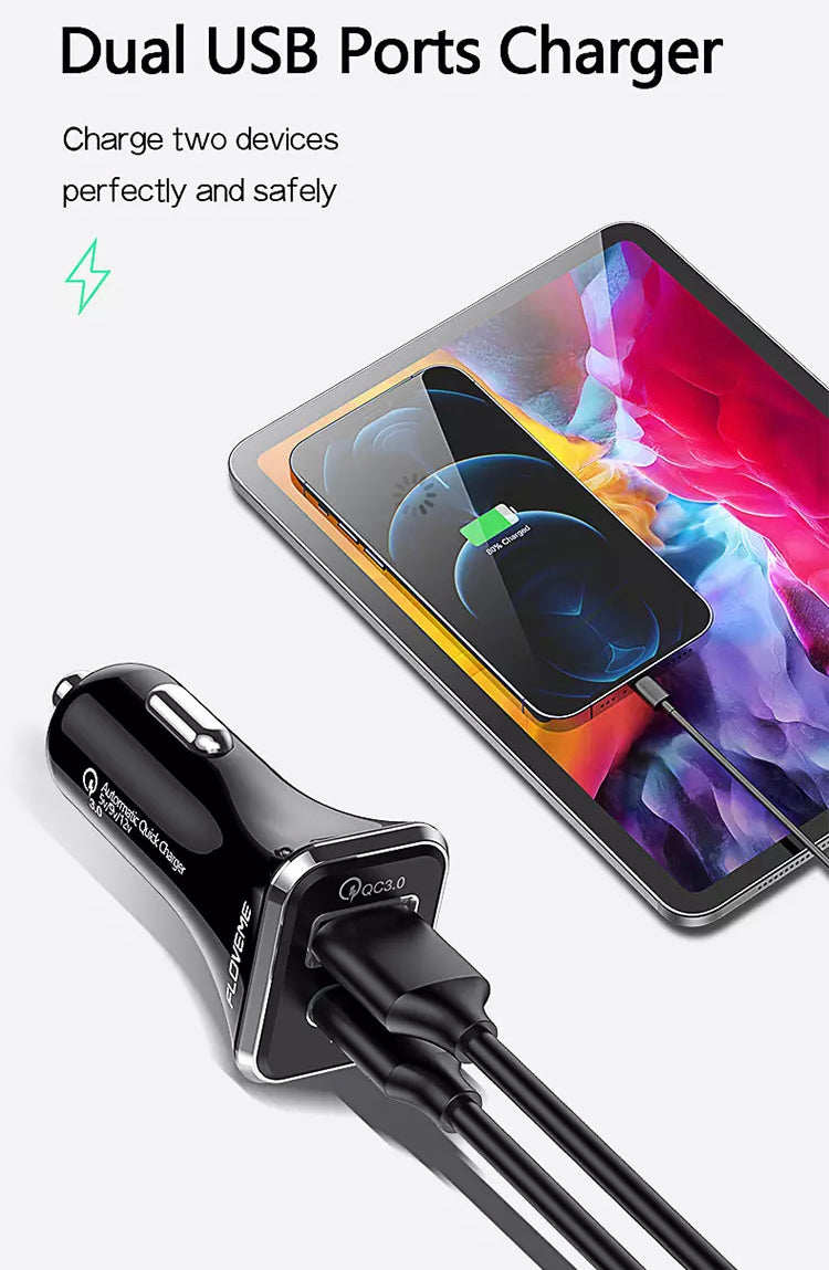 USB Car Charger Socket PD Type C and QC 3.0 Quick Charger B-SPIN PTY LTD