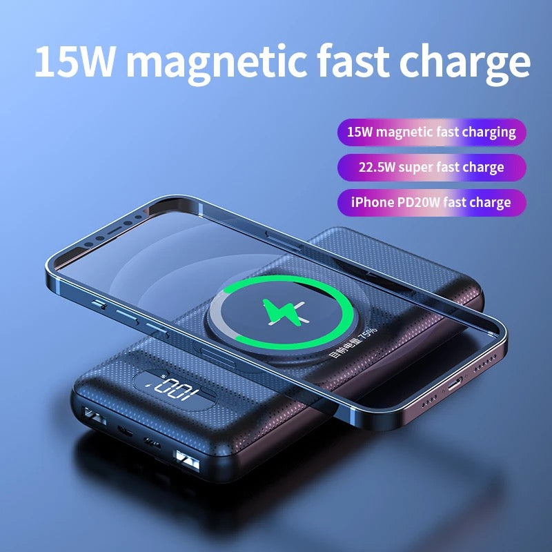 For iPhone magsafe 14 13 12 Power Bank PD 22W 20000mAh Magnetic Wireless Charger B-SPIN PTY LTD