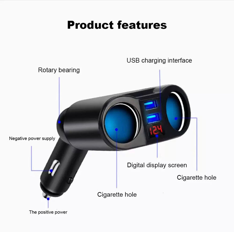 Car Charger Cigarette Lighter Double Power Adapter Socket Splitter B-SPIN PTY LTD