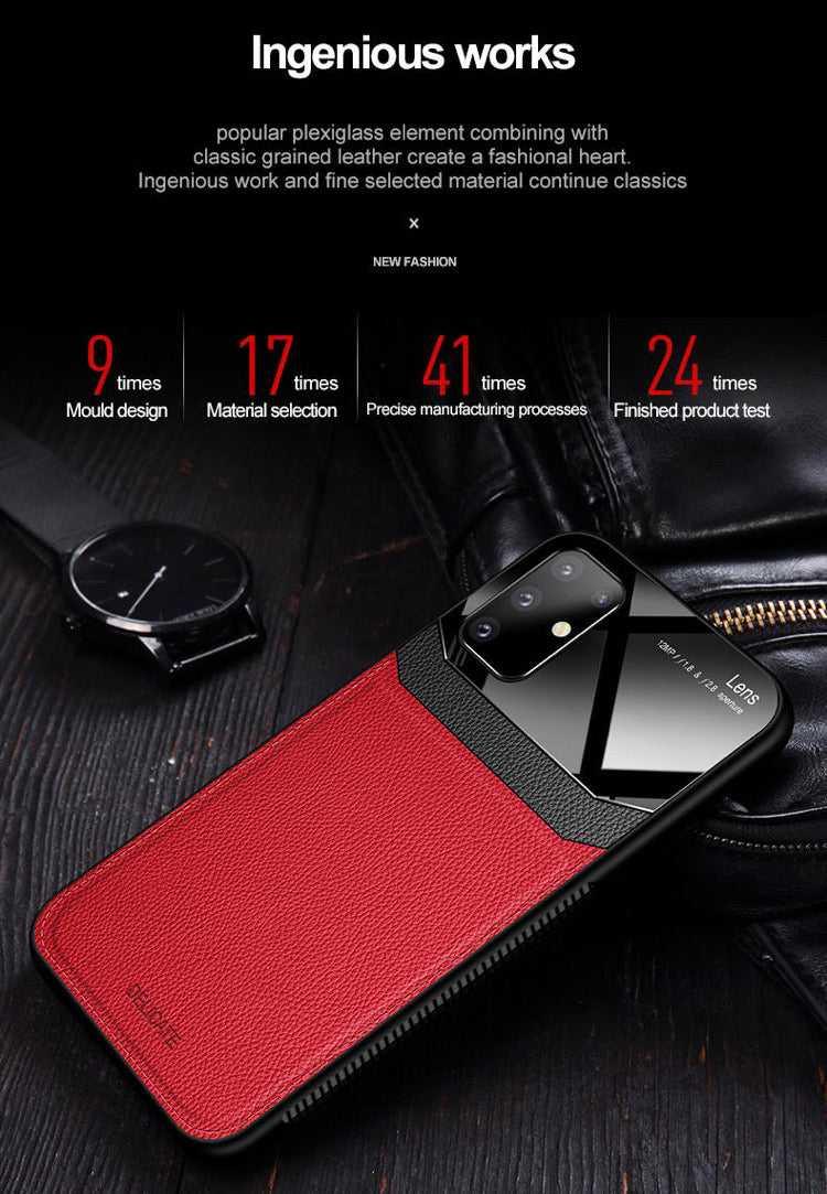 Luxury Protective Hybrid PU Leather Luxury Phone Case Samsung S10 S20 S21 Ultra Plus
