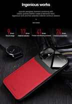 Luxury Protective Hybrid PU Leather Luxury Phone Case Samsung S10 S20 S21 Ultra Plus