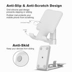 Adjustable Folding Desk Desktop Cell Phone Stand Mount Holder For iPhone & Tablet
