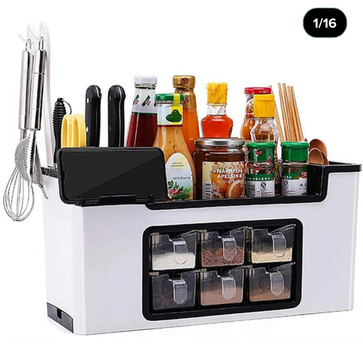 Multifunctional Spice Box Rack Seasoning Bottle Storage Box B-SPIN PTY LTD